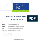 Análisis administrativo de Alicorp S.A.A