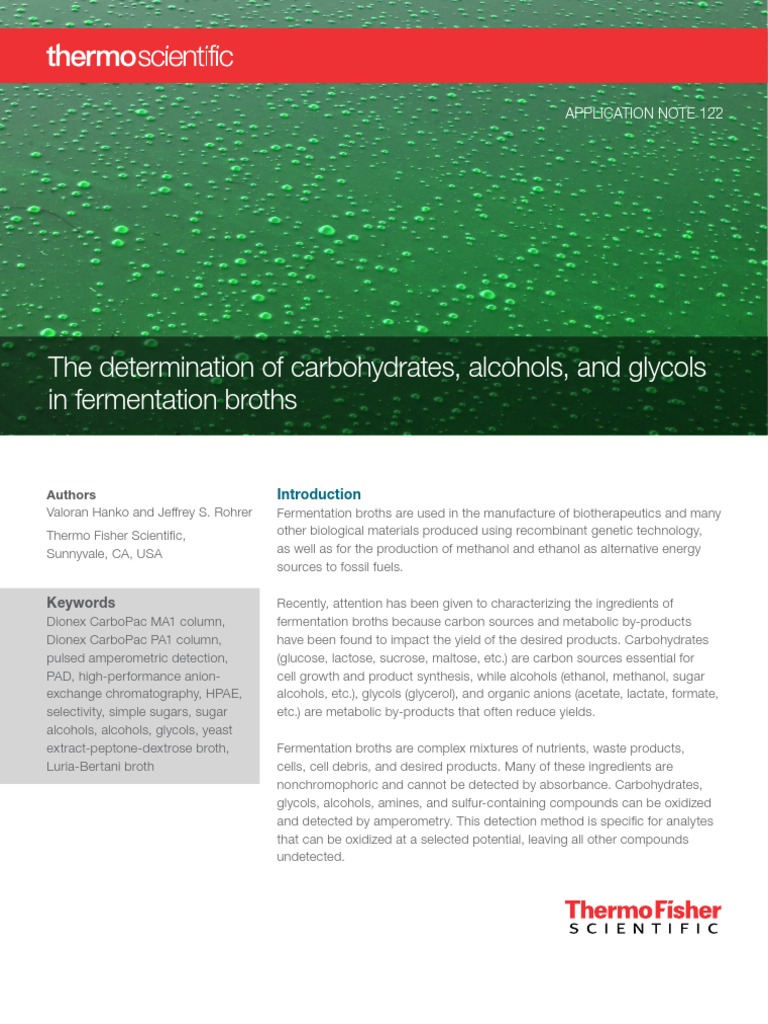 An 122 Ic Carbs Alcohol Glycol Fermentation Broth An70494 en PDF