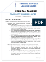 Soal Ujian Training Jetty Dan Loading Master 12-14 September 2022