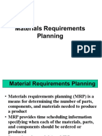 Materials Requirements Planning