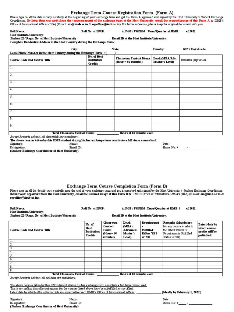 Form a form b iimb pdf computing