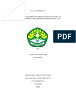 Analisis Kebijakan Prinsip Governance Dan Aktor Melalui Analytical Hierarchy Process Dalam Perencanaan Kota