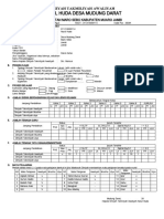 Formulir Pendataan Laporan Diniyah