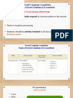 5 Stages of 2nd Language Acquisition