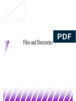 Files and Directories