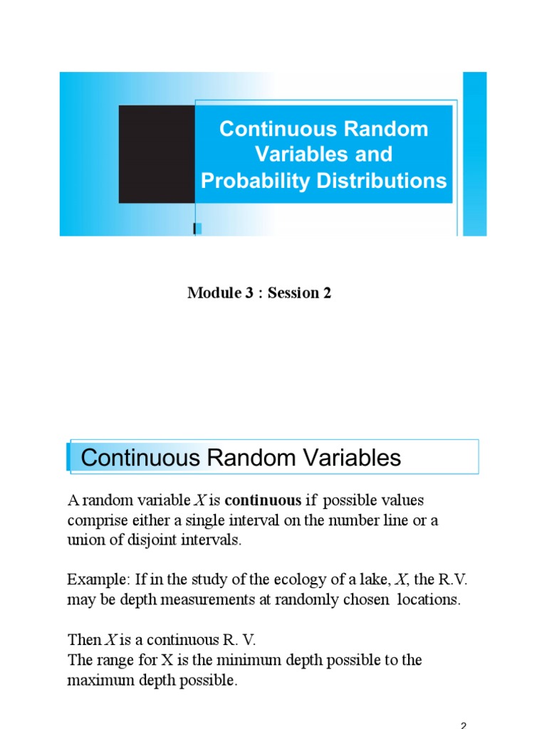 Random Variables and Probablity Distribution | PDF | Probability ...