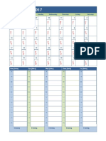 Monthly and Weekly Planning Calendar