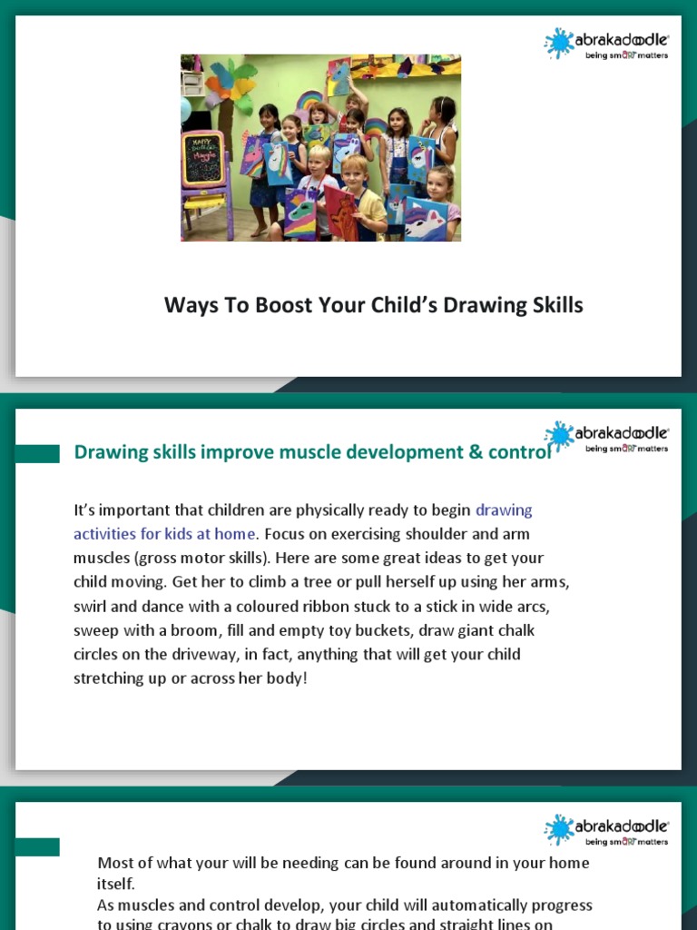 Boost Your Child's Drawing Skills | PDF | Thought | Child Development