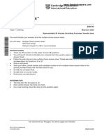 Cambridge IGCSE: GERMAN 0525/12