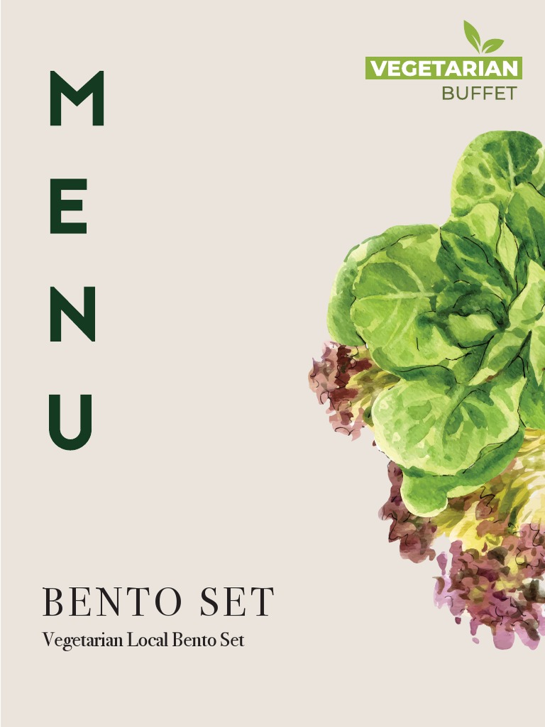 VEG Local Bento Set | PDF | Cooking, Food & Wine | Wellness