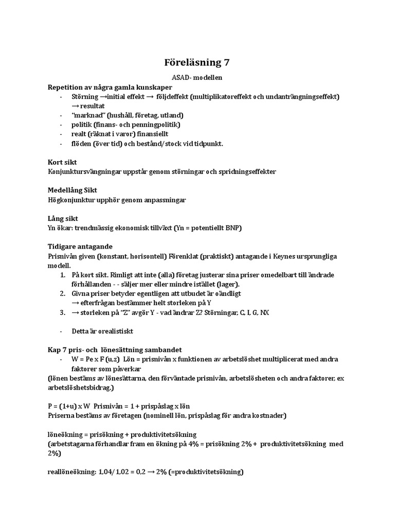 Föreläsnig | PDF