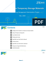 Management On Temporary Storage Materials
