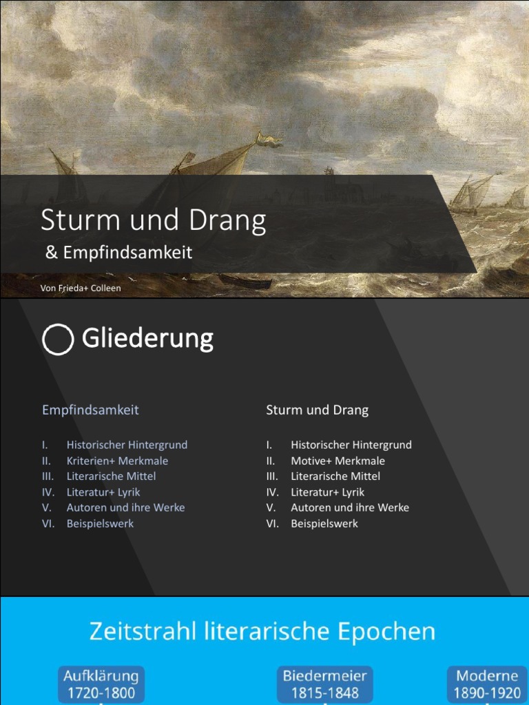 Sturm Und Drang+ Empfindsamkeit PDF