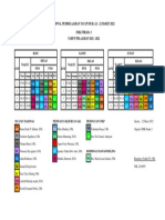 Jadwal 23 - 25 Maret 2022