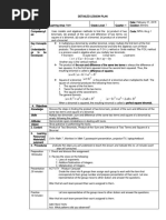 Daily Lesson Plan Grade 7 Math Sample