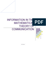 6 Information in The Mathematical Theory of Communication