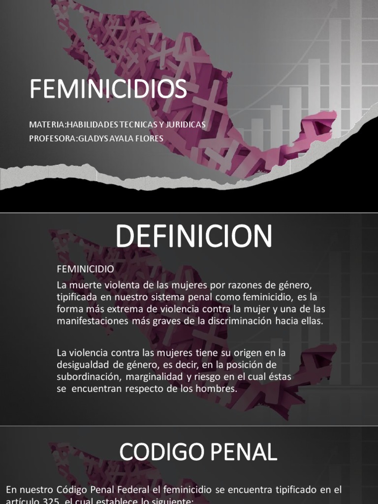 Tipificación del Feminicidio en México | PDF | La violencia contra las ...