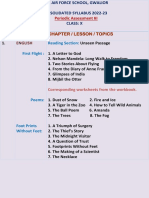 Consolidated Syllabus PA-III Class X