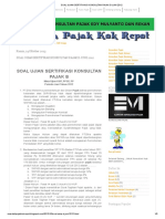 Soal Ujian Sertifikasi Konsultan Pajak B Juni 2012