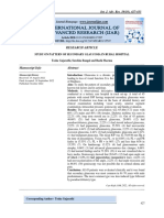 Study On Pattern of Secondary Glaucoma in Rural Hospital