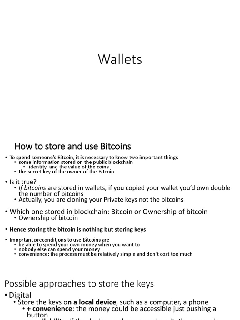 Bitcoin Wallet Storage Guide | PDF | Bitcoin | Key (Cryptography)