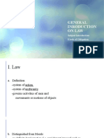 RFBT1 - General Introduction On Law, Subject Introduction (Until Kinds of Obligations)