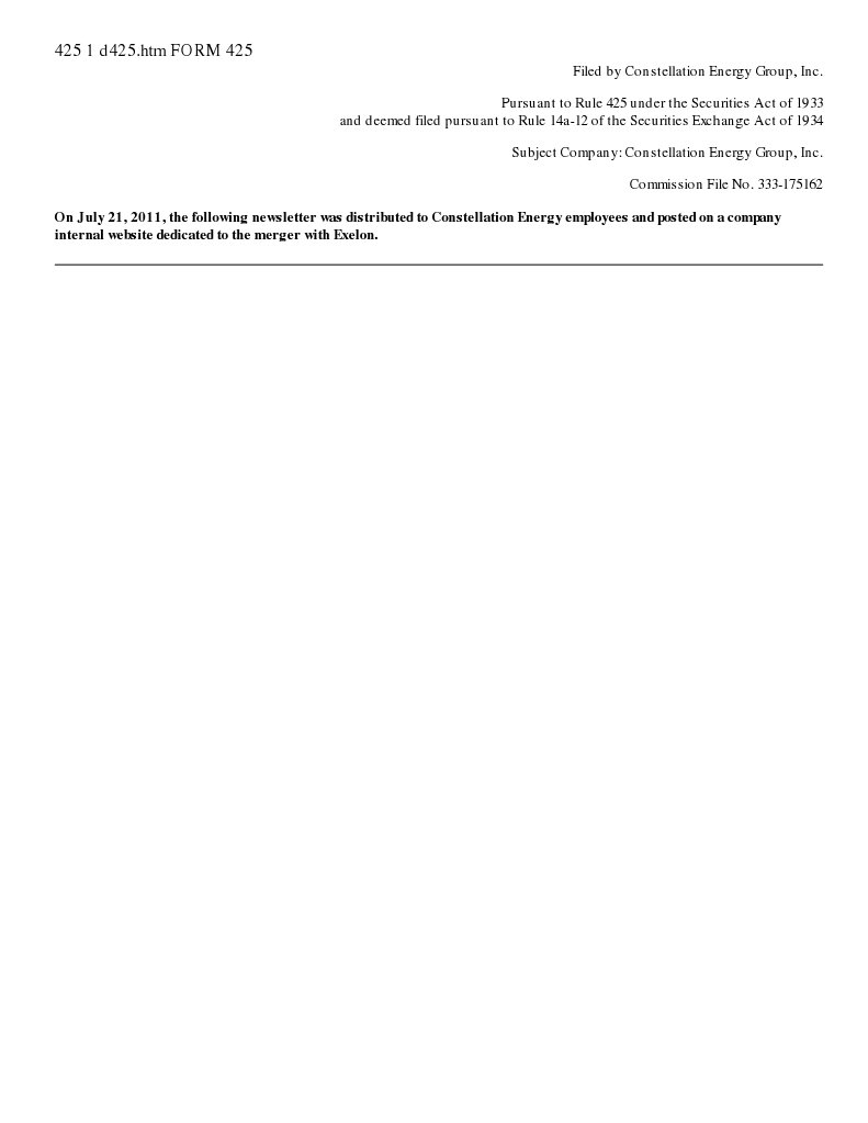 425 1 d425.htm FORM 425 | PDF | Business