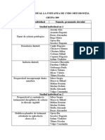 Studiul Individual OrtodonÈ Ia