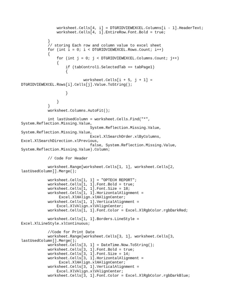Excel Script | PDF | Microsoft Excel | Worksheet