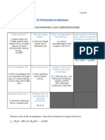 TP Photométrie Et Détecteurs