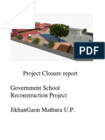 Project Closure Report Government School Reconstruction Project