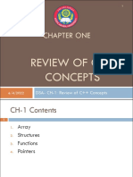 C++ Review of Key Concepts