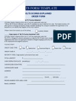 IELTS Certificate FORM