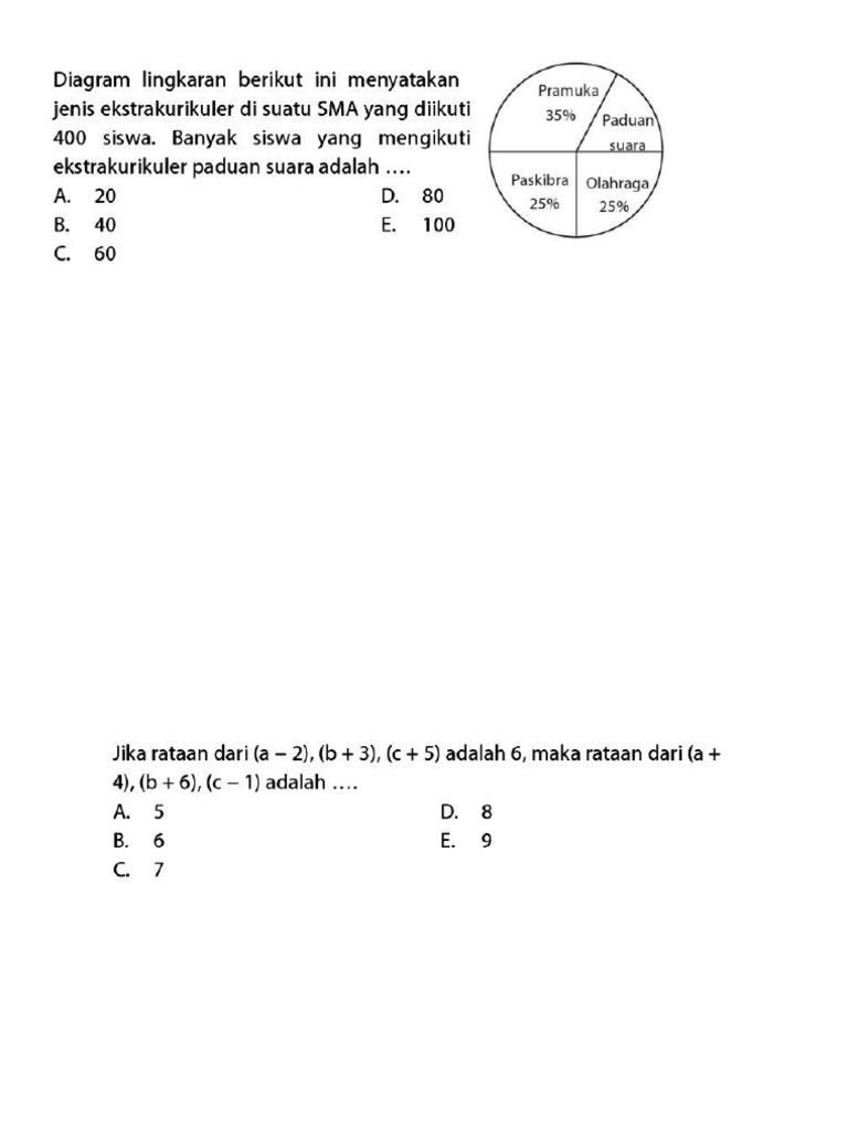 Soal Mean Median Modus