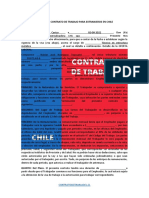 Contrato de Trabajo para Extranjeros en Chile WORD