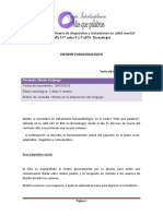 Informe Fonoaudiológico Martín Astengo en Hoja Membretada