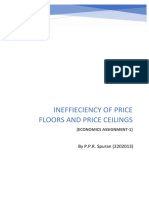 Inefficiency of Price Floors and Price Ceilings