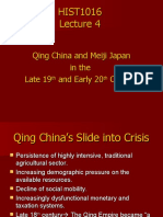 Lecture 4 Qing China and Meiji Japan