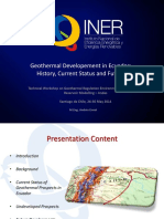 Geothermal Developement in Ecuador: History, Current Status and Future