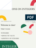 Operations on Integers (2)