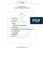 Esquema de Informe Feria 2022 RAD