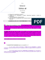 Tema 45 - Defensa de Los Consumidores y Usuarios I