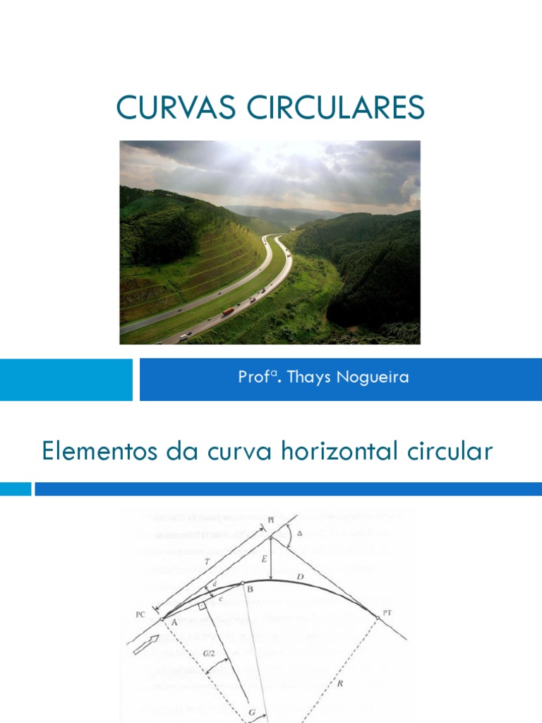 Elementos de Curvas Circulares | PDF | Curva | Curvatura