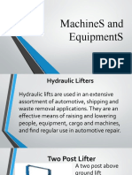 MachineS and EquipmentS