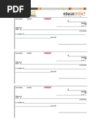 Formato de Cheque Santander 2025 | PDF