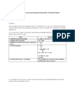 3.3.5 Solving Problems Involving Sampling Distribution of Sample Means