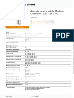 Product specifications and replacement guide for Modicon Quantum 140DAI35300 32-point 24V AC discrete input module