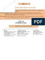 DEMAND AND UTILITY ANALYSIS-Unit-II