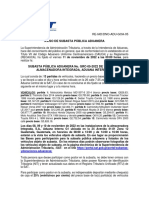 AVISO DE SUBASTA PUBLICA ADUANERA No. GRC 05 2022 DE VEHICULOS ALMACENADORA INTEGRADA ADUANA INTERNA G1