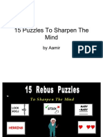 15 Puzzles to Sharpen the Mind